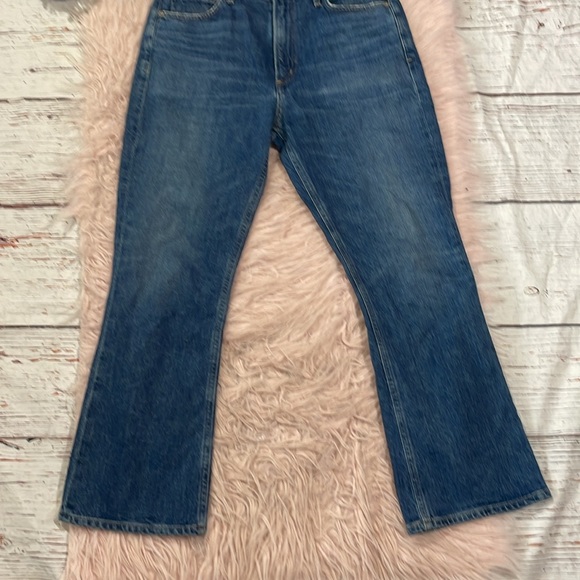 CITIZENS OF HUMANITY Demy Cropped Flare Jeans Solo Stretch Cotton - Picture 8 of 10